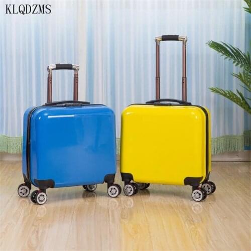 KLQDZMS 18’’20 Inch Womans Mini Spinner Rolling Luggage Carry On Luggage With Spinner Wheels Travel Suitcases Student Luggage
