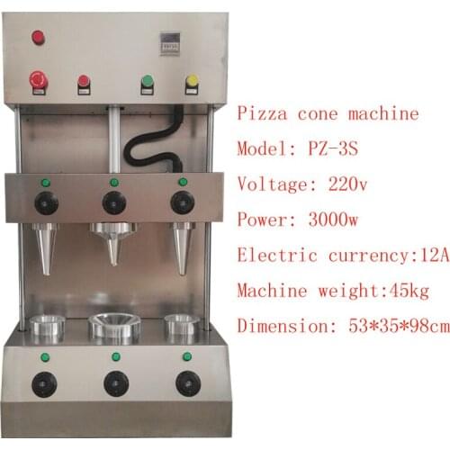 Household Small Vertical Pizza Cone Machine High Quality Two Cone One Umbrella Pizza Machine