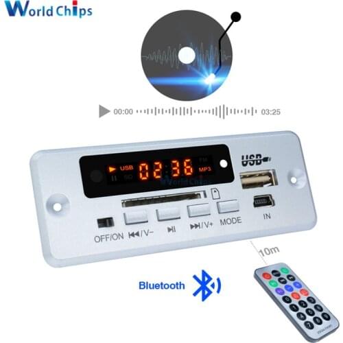 Mini 5V MP3 Decoder Board Bluetooth Call Decoding Module MP3 WAV U-Disk & TF Card USB With 2*3W Amplifier Remote Controller