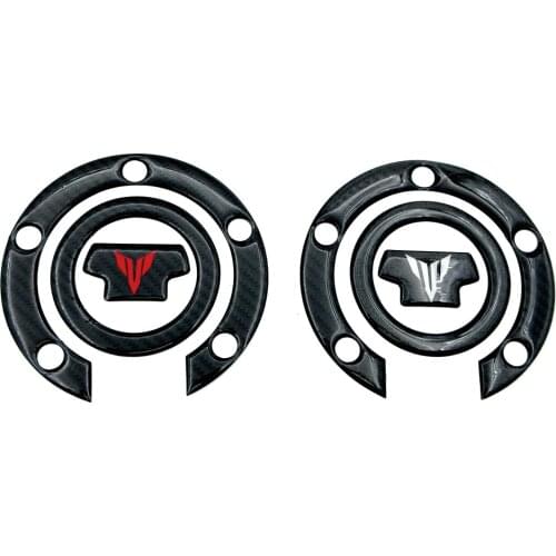 Motorcycle 3D Carbon Fiber Stickers Gas Fuel Tank Cap Cover Pad Protector Decals For Yamaha MT03 MT07 Tracer FZ09 FZ07 MT09 MT10