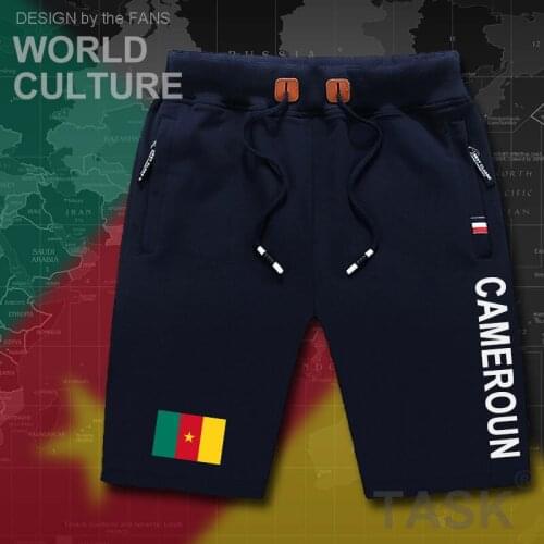 Cameroon mens shorts beach new mens board shorts flag workout zipper pocket sweat bodybuilding 2017 CMR Cameroun Cameroonian