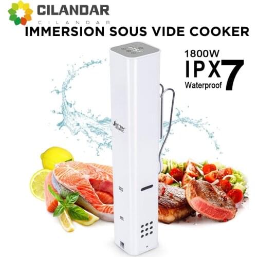 24 Month Warranty 1800W 2nd Generation IPX7 Waterproof Sous Vide Immersion Circulator Vacuum Slow Cooker with LCD Digital