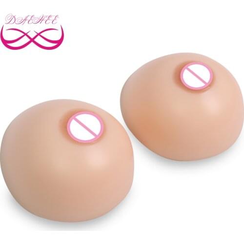 Full Teardrop Shape 1000g/Pair D cup Fake Silicone Breast Forms Boobs Enhancer Tit Bust Chest For Men Crossdresser Drag Queen