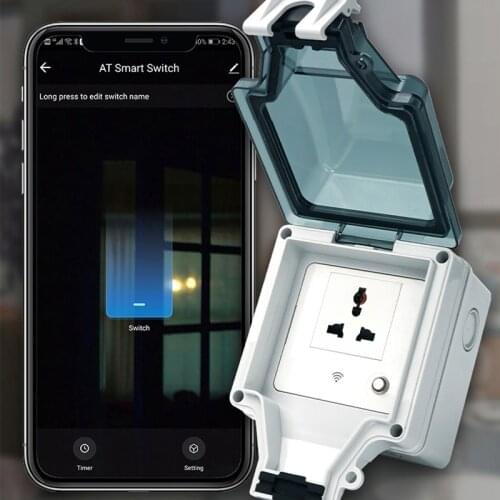 16A Tuya Wifi Smart Socket IP66 Waterproof DE/EU/US/FR/UK/IL Multiple Version Smart Plug Voice Control Support Alexa Google Home