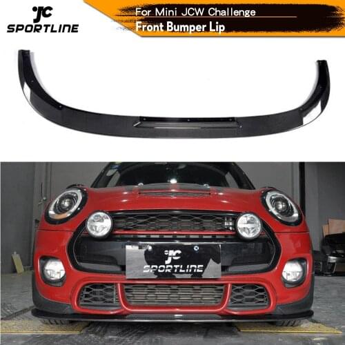 Front Bumper Lip Spoiler Splitters For Mini JCW Challenge 2014 - 2018 Carbon Fiber Car Front Bumper Lip Spoiler Splitters