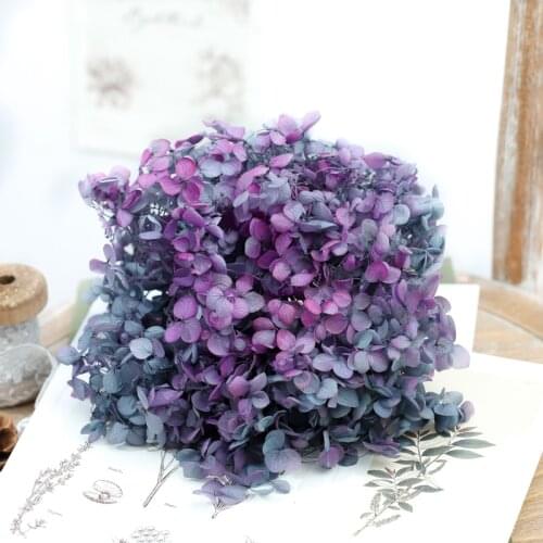 Dried flower Dark grayish red 20G DIY material Grade A Anna Folium Hydrangea polychrome wedding decoration table