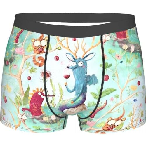 Mermaid Forest Adventure Drama Horro Merdeers Pond Underpants Cotton Panties Male Underwear Comfortable Shorts Boxer Briefs