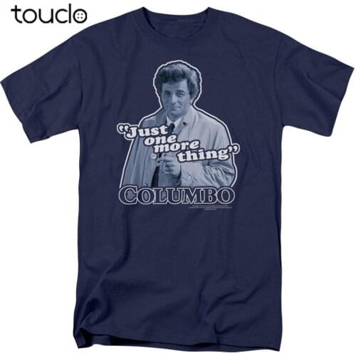 Columbo TV Show Just One More Thing... Peter Falk Tee Shirt Adult Sizes S-3XL