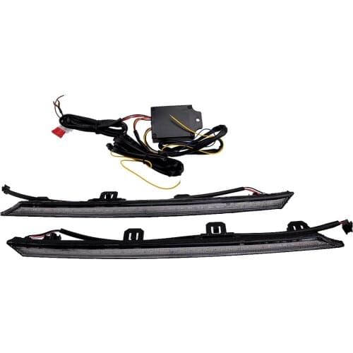 1 Pair Left & Right DC 12V DRL 3 Colors LED Daytime Running Light with Turn Signal Lamp Car DC 12V Fit for Toyota RAV4 2019 2020