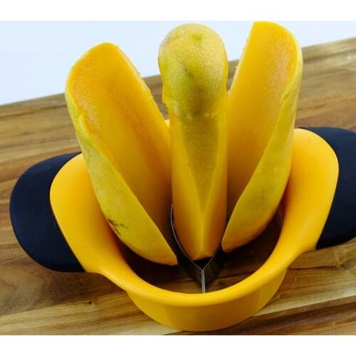 1pc Creative Stainless Steel Mango Cut Kitchen Mango Splitter Fruit Peach Slicer Cutter Kitchen Stuff Kitchen Gadget Accessories