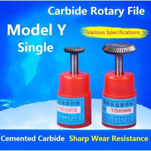 1pcs Model Y shank diameter 6mm Tungsten Carbide Rotary File Milling Cutter Rotary Tool File