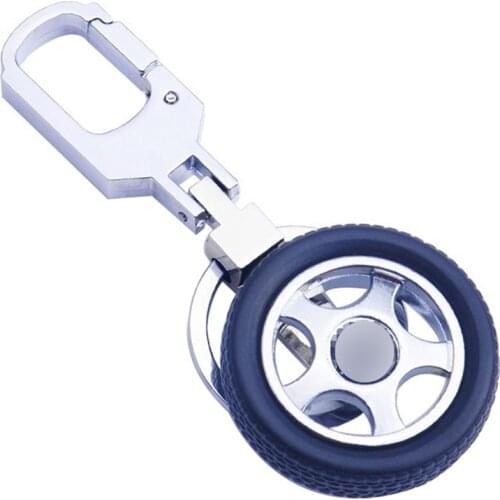 2021 New Rotatable Tire Keychain Personalized Keychain Creative Car Pendant Birthday Gift Keychain Charms Luxury Keychain