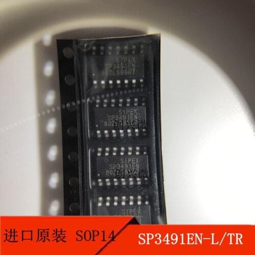 5PCS SP3491EN-L/TR SOP14 SP3491EN 3.3V low power duplex transceiver original