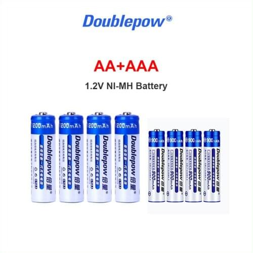 NEW AA+AAA rechargeable NI-MH battery 1.2V AA1200mah/AAA 900mah battery for Toy thermometer mouse calculator shaver batteries