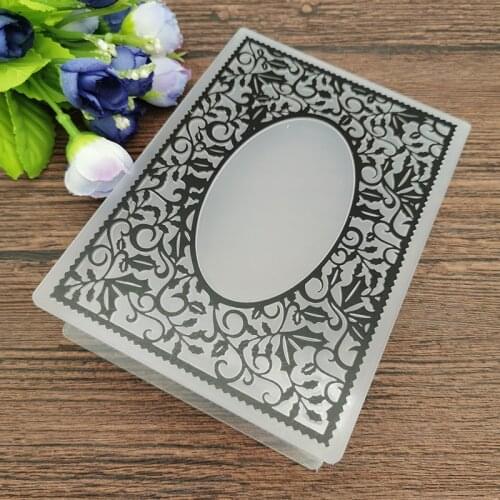 AOKEDIY Frame DIY Plastic Embossing Folders for DIY Scrapbooking Paper Craft/Card Making Decoration Supplies