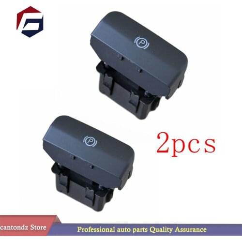 2pcs Car Parking Switch Electronic Handbrake Parking Brake Button Switch Replacement 470702 for Peugeot Citroen Picasso DS4 C4
