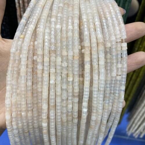 Natural Stone Loose Beads Column Scattered Crystal Agates Spacer Stone Beading Charms for Jewelry Making Necklace