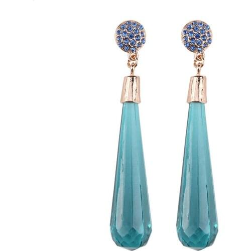 JERPVTE Brand Ethnic Fashion Bijoux Long Water Drop Pendant Statement Earrings For Women Gifts New Charm Cute Jewelry Hot Sale