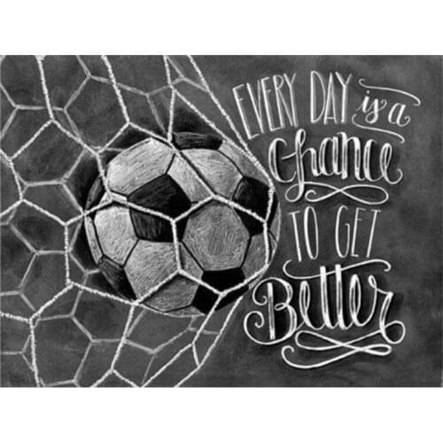 Football diamond painting by numbers sport mosaic art canvas embroidery stickers rhinestone picture puzzle wall decor paper diy