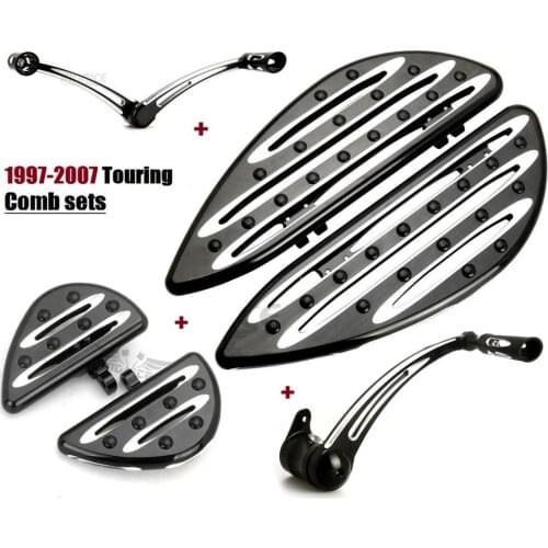 Chrome Deep edge cut Brake arm levers For harley Touring road king flhr Electra Road Glide FLHT FLTR Street Glide FLHX CVO Ultra