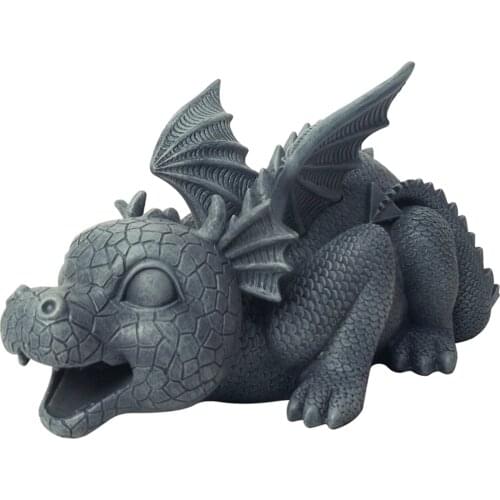 Creative Dinosaur Statue Cute Animals Resin Crafts Fountain Ornament for Home Garden Courtyard Decoration XHC88