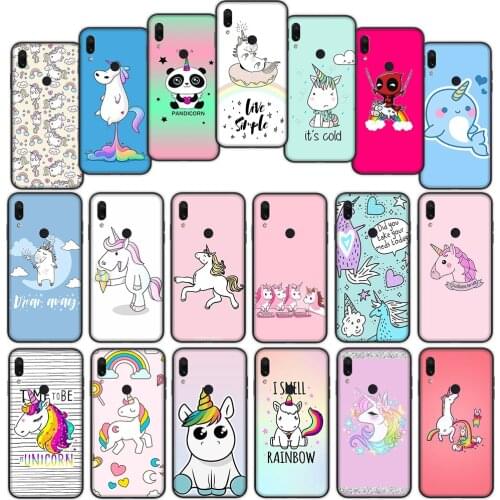 Unicorn Soft Cover Case for Xiaomi Redmi Note 6 10 9T K40 CC9 CC9E Pro Max