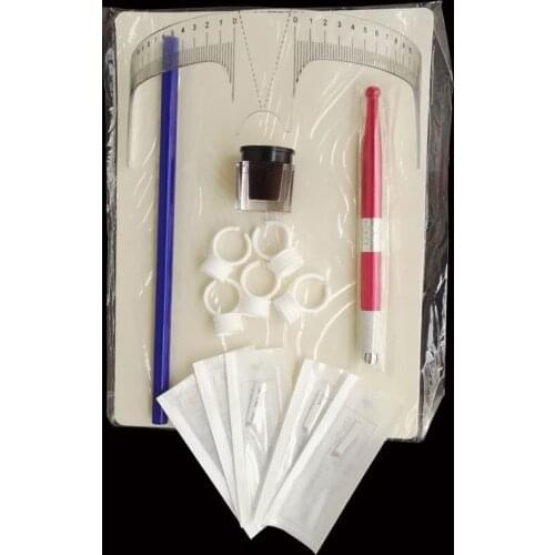 Microblading Permanent Makeup Eyebrow Tattoo Needle Pigment Ink Kit For Beginner