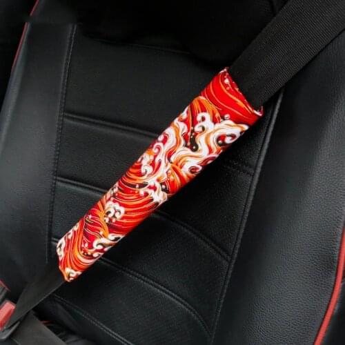 Ethnic wind waves Car Seat Belt Cover Universal Auto Seat Belt Shoulder Protection Pad styling Decoration Interior Accessories