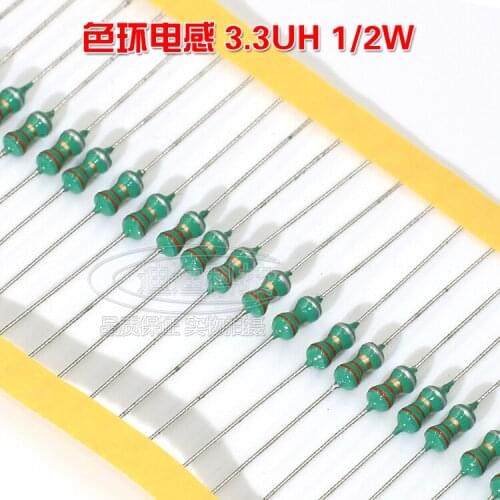 New Color Ring Inductor 0410 1/2W 3.3UH 3R3K Color Code Inductor
