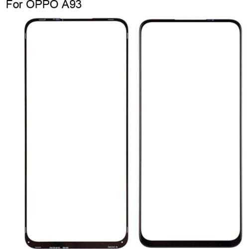 For OPPO A93 Front LCD Glass Lens touchscreen For OPPO A 93 PEHM00 Touch screen Panel Outer Screen Glass without flex