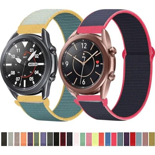 20mm/22mm band For Galaxy Watch 3 45mm/46mm/42mm/active 2 Samsung Gear S3 Frontier Nylon Bracelet Huawei watch GT 2 2e pro strap