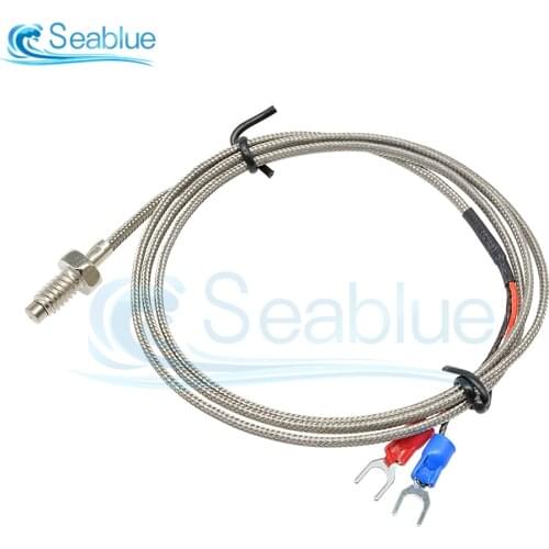 1M/2M K Type Thermocouple Control Thread M6 Screw Probe Temperature Sensor Temperature Controller 0-800C Sensor Probe