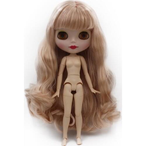Blyth Doll BJD, Neo Blyth Doll Nude Customized Frosted Face Dolls Can Changed Makeup and Dress DIY, 1/6 Ball Jointed Dolls NO48