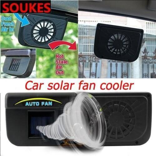 Solar Car Cooler Radiator Auto Air Vent Cooling Fan For Hyundai Solaris Tucson 2016 I30 IX35 I20 Accent Santa Fe Citroen C4 C5