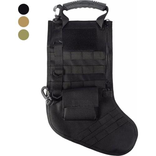 Tactical Christmas Sock Stocking Bag Military Dump Drop Magazine Storage Bag EDC Molle Pouch for Christmas Decoration Gifts
