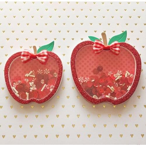 Cutting Dies Nesting Apple Shaker Scrapbook Cardmaking DIY Paper Craft Metal Stencil Surprise Creation