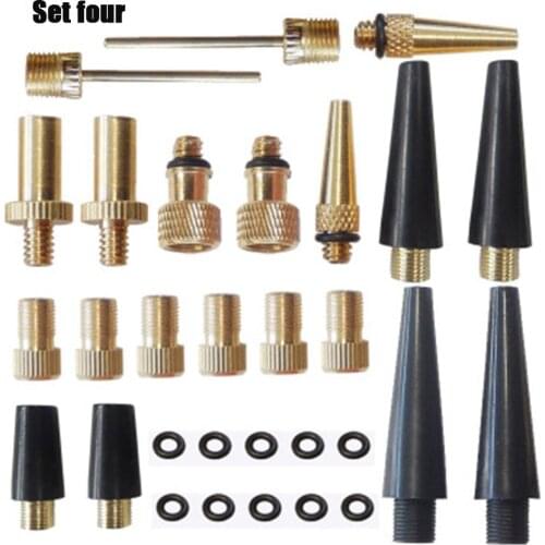 Bicycle Valves Adapter Set Bike Pumps Adapter DV AV SV Valves Converter for Compressor Bicycle Tire Inflator Pumps WHSho