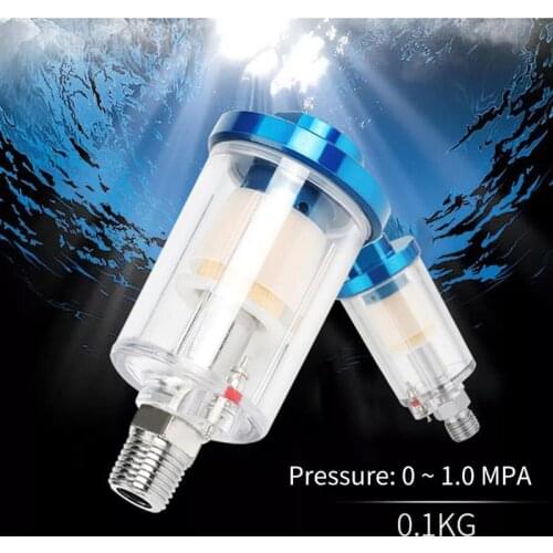 Moisture trap 85 * 40mm 1/4'' Water Oil Separator Inline Air Hose Filter Pneumatic Tool Parts For Compressor Spray Paint Gun
