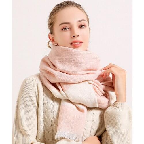 Winter Wool Scarf Women 2019 Brand Shawls and Wraps for Ladies Foulard Femme Soft Pashmina Echarpe Warm Faux Cashmere Scarves