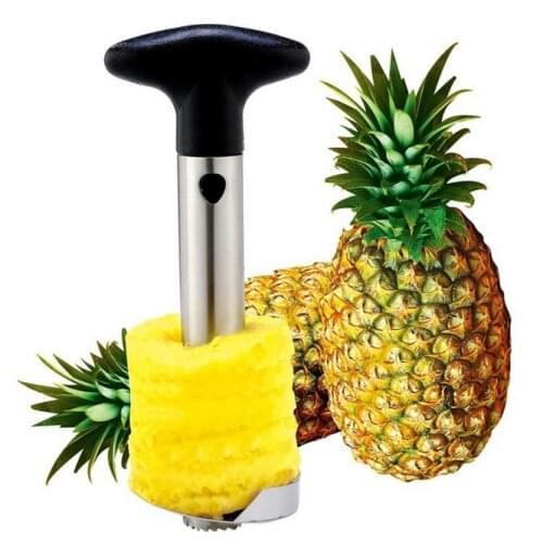 1Pc Stainless Steel Easy to use Pineapple Peeler Accessories Pineapple Slicers Fruit Knife Cutter Corer Slicer Kitchen Tools