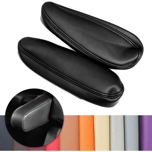 For Chevrolet / Chevy Tahoe Suburban Escalade 2000 2001 - 2006 2pcs Car Side Seat Armrest Handle Microfiber Leather Cover Decor