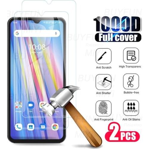 2pcs full cover protective glasses for umidigi umi a11 a 11 11a 6.53'' phone screen protectors tempered glass film guard cover