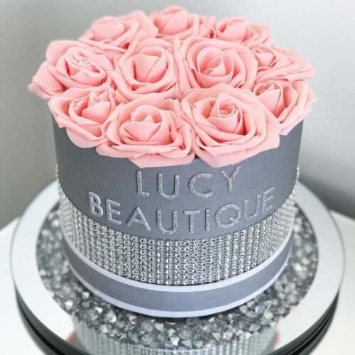 25pcs Artificial Flowers Roses Real Looking Fake Roses for DIY Wedding Decoration Bride Bouquets Baby Shower Party Craft Project