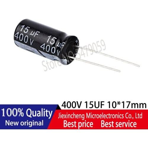 30PCS NEW 400V 15UF 10*17 Aluminum Electrolytic Capacitors 10*17MM New original