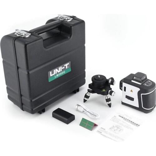 UNI-T LM560G 12 Lines 3D Green Powerful 360 Horizontal Laser Level Vertical Cross Self-leveling Level Measuring Instrument