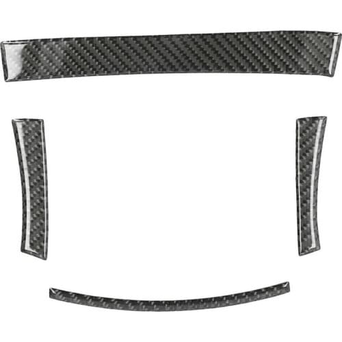 4Pcs Console Storage Box Cover Sticker Carbon Fiber Decoration Trim for Dodge Charger 2011-2014