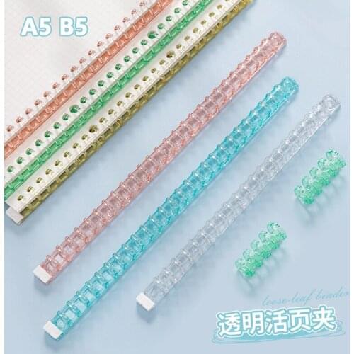 5Pcs 26 Holes Circles Ring Loose-leaf Paper Book Scrapbook Album Binder Spiral A5 B5 A4 Notebook Binding Clips Drop Shipping