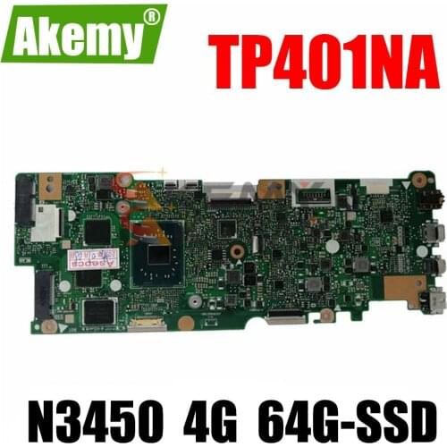 Akemy NEW Mainboard For ASUS VivoBook Flip TP401NA TP401MA TP401N TP401M Laotop Motherboard W/ N5000 4G 64G-SSD