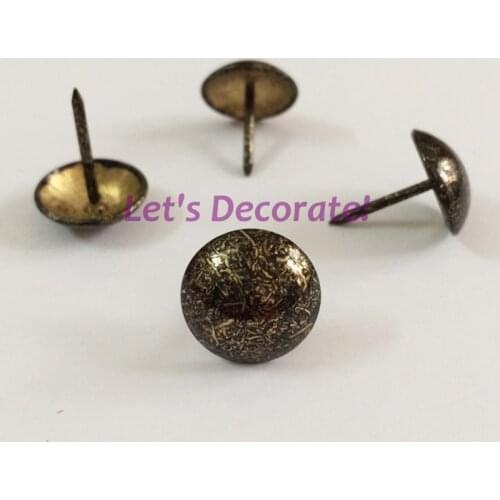 Free DHL shipping 1500pcs/lot 16mm Black Crack Color Design Home or Garden Decorative Tack, Hobnail, Upholstery Nail