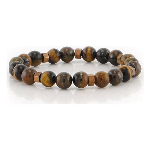 Handmade Tiger Eye Natural Stone Bracelet